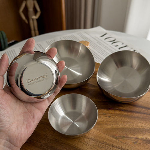 韩国ins工业风不锈钢小吃碗碟