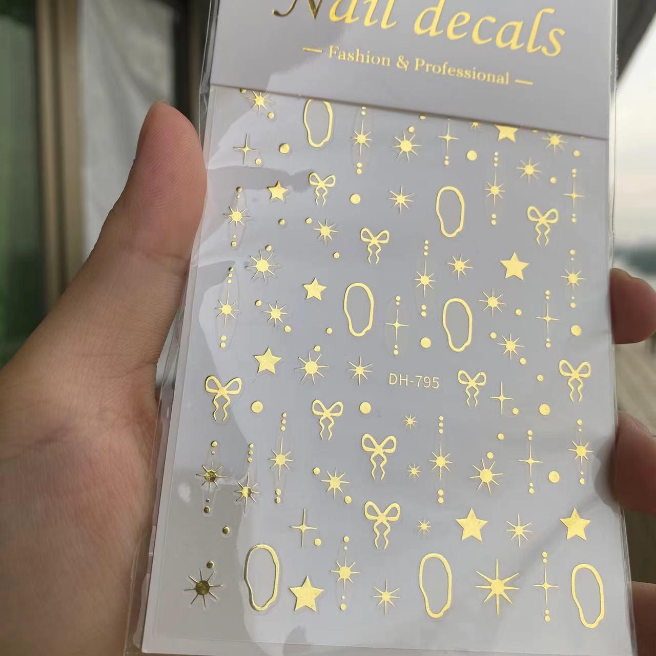 浮雕3002热款复古美甲贴