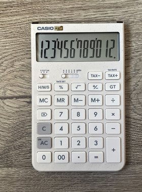 新品卡西欧JT-200T 带支架计算器超薄双电源太阳能大屏简约高级感