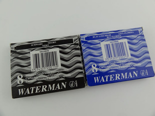 正品威迪文Waterman墨水胆 一次性笔芯 墨胆 墨囊长款多色 8支/盒