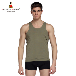 Guardian Penguin/企鹅卫队男士莫代尔无痕舒适圆领背心GPS9259