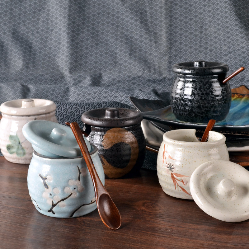 新款辣椒盅日式味具调料瓶辣椒羹盐罐调味罐调味勺黑色调料盅多色,厨房/烹饪用具,调味瓶罐/调料研磨器,淘宝优惠券,粉丝福利购,淘宝优惠卷