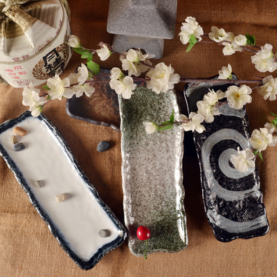 陶瓷日式烤鱼寿司盘热卖