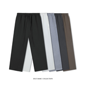 IDLT 简约潮男ins 街头基础款 阔腿卫裤 400g全棉宽松运动休闲裤