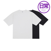 T恤 短袖 廓形 精梳长绒白黑纯棉 潮ins IDLT 百搭基本款 宽松版