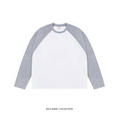 T恤牛角袖 IDLT row风cleanfit 260g舒适双面布插肩袖 长袖 短宽版 型