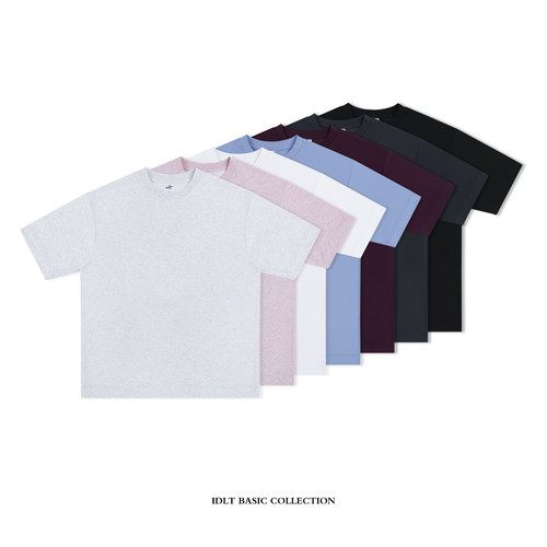 IDLT 莫代尔宽松T恤 棉面网眼底速干功能防晒纯色短袖户外休闲潮