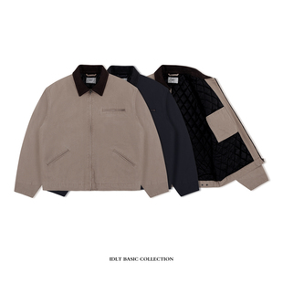 重磅珠帆布水洗做旧宽松工装 底特律棉服 夹克厚外套ins 15oz IDLT