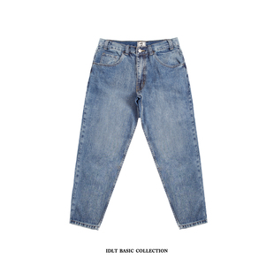 原创锥形宽松牛仔裤 高质重磅复古宽松牛仔裤 男高街复古 90S IDLT