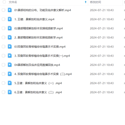 九院王健鼻部解剖及临床应用 视频教程鼻中合解剖精讲视频教程