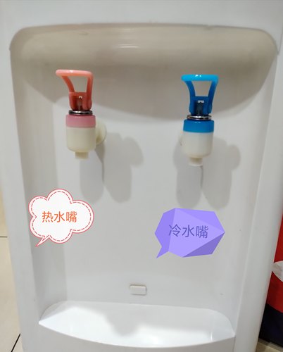 饮水机水龙头水嘴配件外丝螺纹通用食品级扎带扣6根红蓝色一对