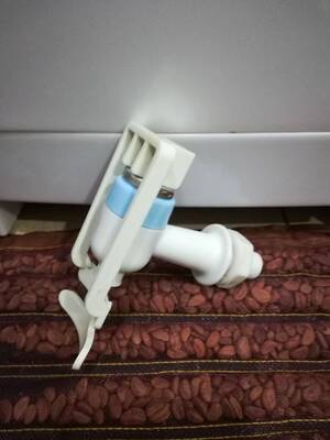 饮水机龙头开关水嘴 红蓝冷热出水嘴 家用配件外螺纹 推杯式嘴一