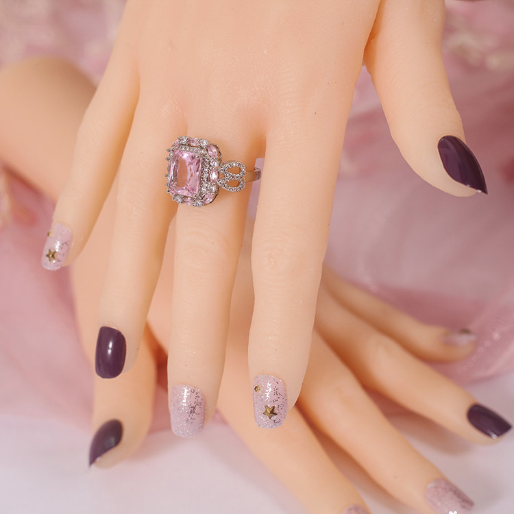 新款仿真手模道具真人女大手假手模型戒指翡翠手表展示直播手模