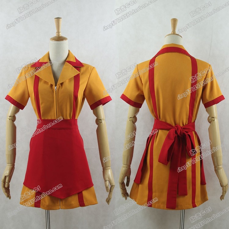 美剧破产姐妹cos女仆装动漫cosplay服装卡丹皇面料围裙有口袋包邮