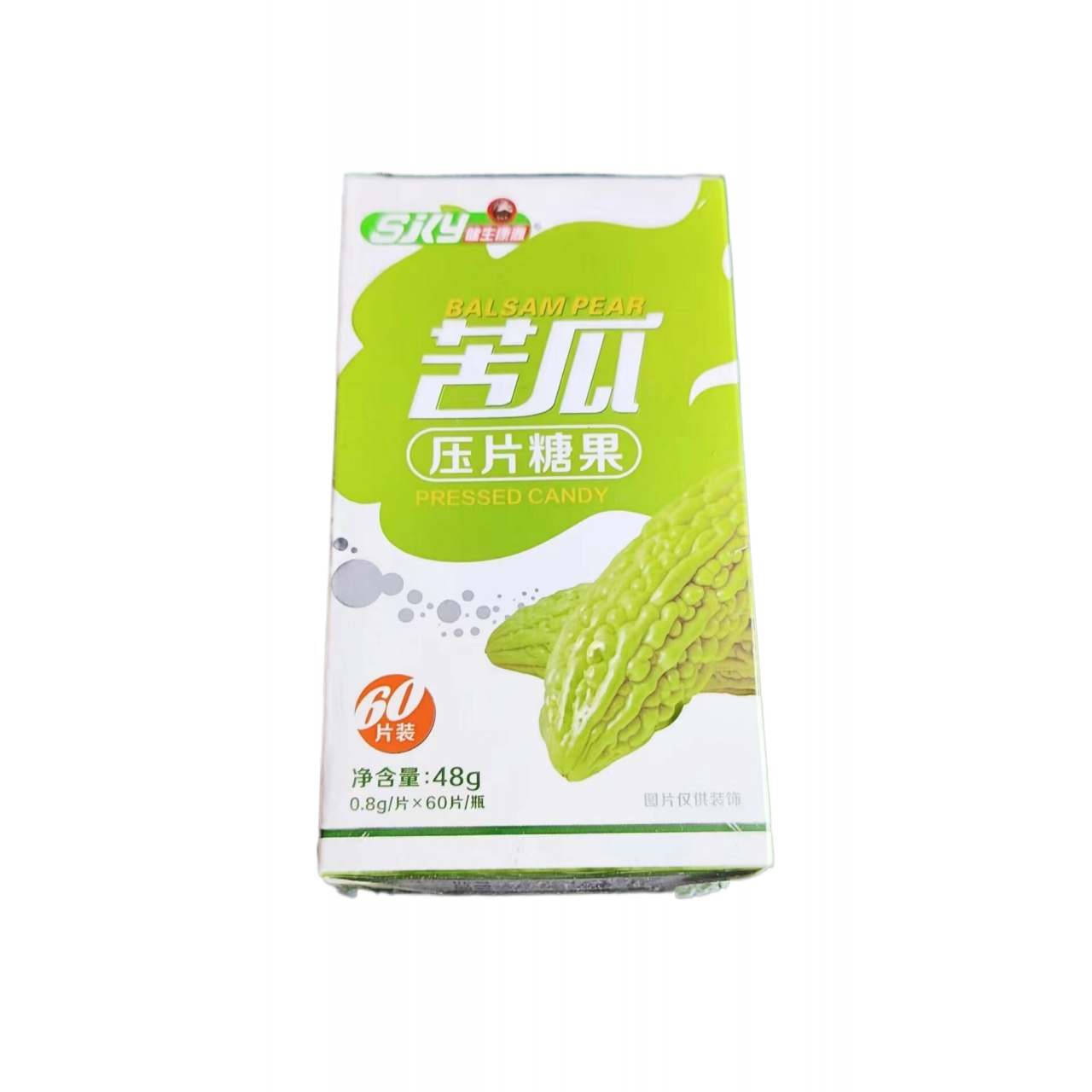 健生康源苦瓜压片苦瓜粉诺丽果粉六十片装植物萃取正品保障包邮