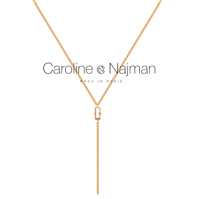 水晶项链长款挂件法国流苏吊坠