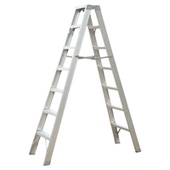 厂家直销新款 加厚双侧家用人字伸缩工程有认证铝合金折叠梯子 包邮