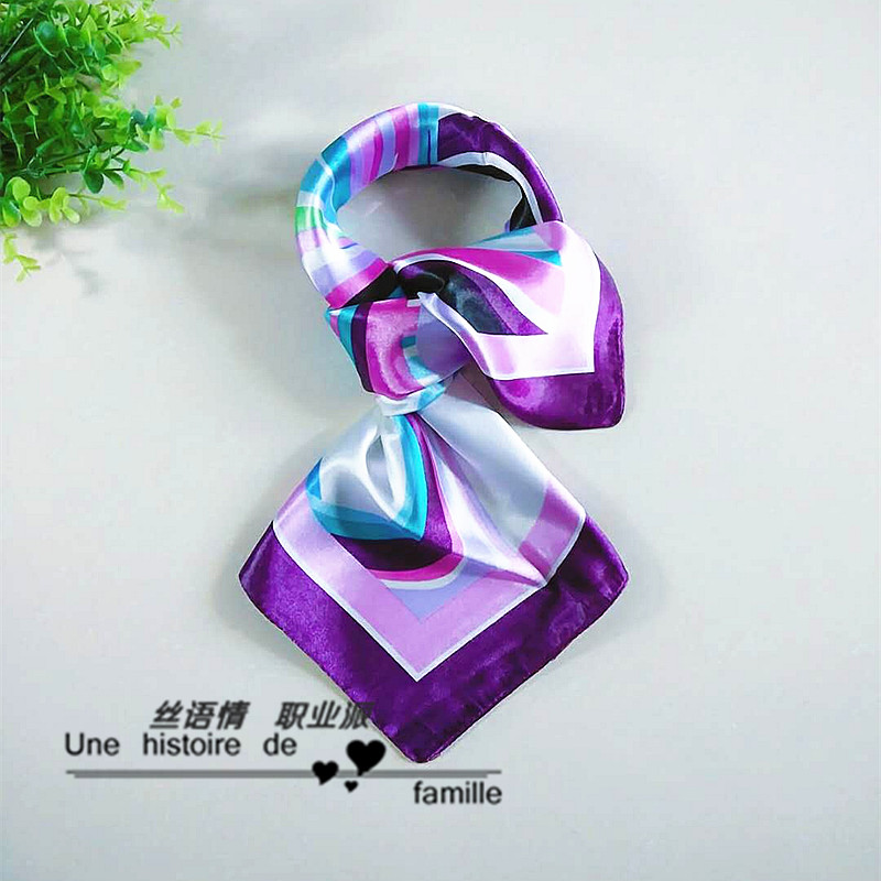 职业装制服小丝巾银行空姐酒店前台礼仪4s店工装小方巾装饰围巾女