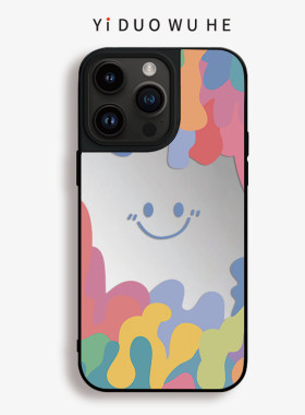 小清新笑脸iPhone17Air/16手机壳镜面苹果15Promax14Plus软13/12硅胶黑色耐脏11小米华为vivo荣耀OPPO耐摔