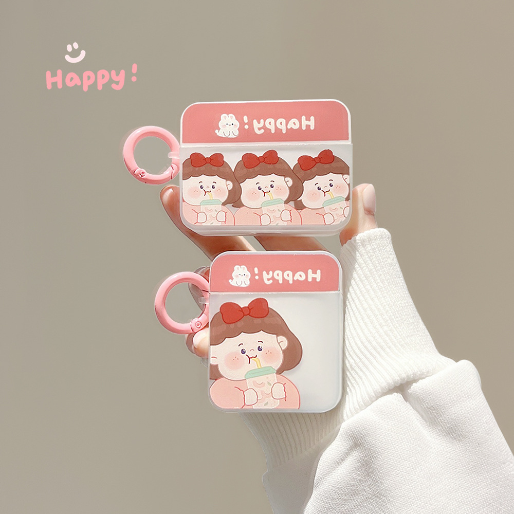 果茶女孩适用苹果AirPods2保护套