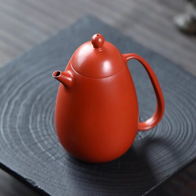 宜兴紫砂壶原矿大红袍功夫茶具名家全手工小容量高龙蛋朱泥泡茶壶