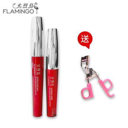 火烈鸟惊艳心动纤长睫毛膏防水纤长卷翘浓密双支组合睫毛膏正品
