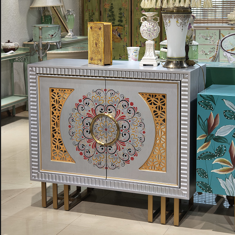 彩绘装饰玄关柜斗柜优梵新古典