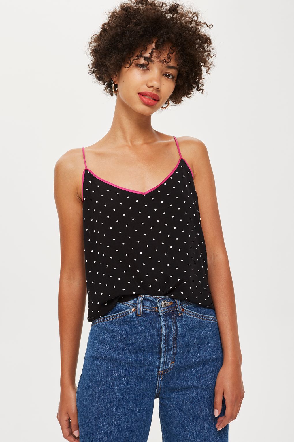 大米可英國代購 TOPSHOP 【嬌小版】波點吊帶