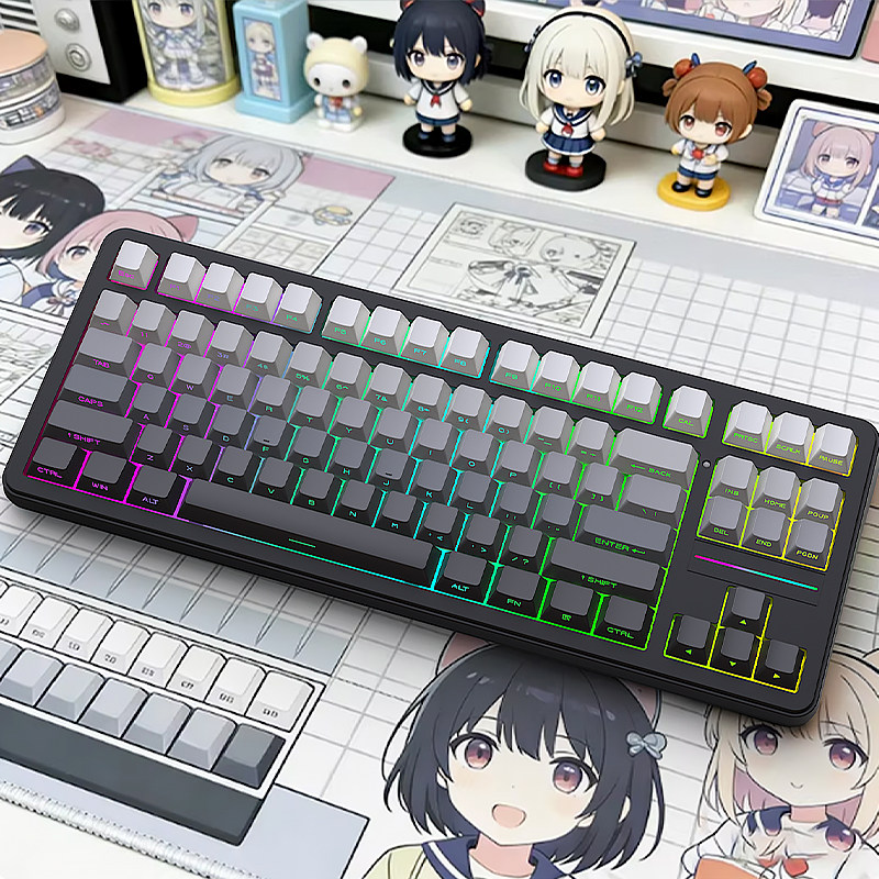 【顺丰】黑吉蛇YG80机械键盘套件RGB无/有线蓝牙三模游戏电竞外设