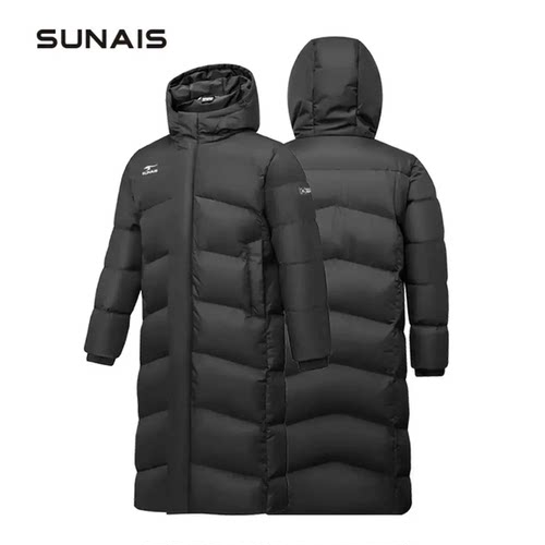 SUNAIS舒莱狮过膝长款连帽棉服棉衣保暖防风户外休闲运动730731款