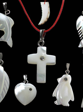 吊坠子海豚四叶草小鱼爱心贝壳