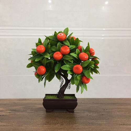 客厅盆景摆设桌面仿真水果盆栽