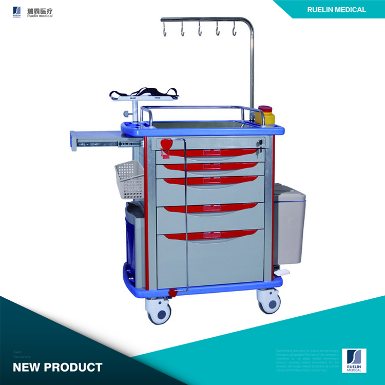 抢救车塑料移动护理急诊室推车