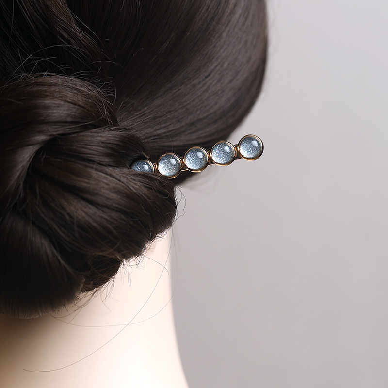 【琉璃】个性小众主体铜发簪金属发插现代日常盘发簪子丸子头发钗