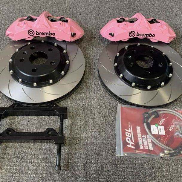 汽车前后轮四活塞卡钳一整套布雷博GT6六活塞刹车卡钳改装一整套
