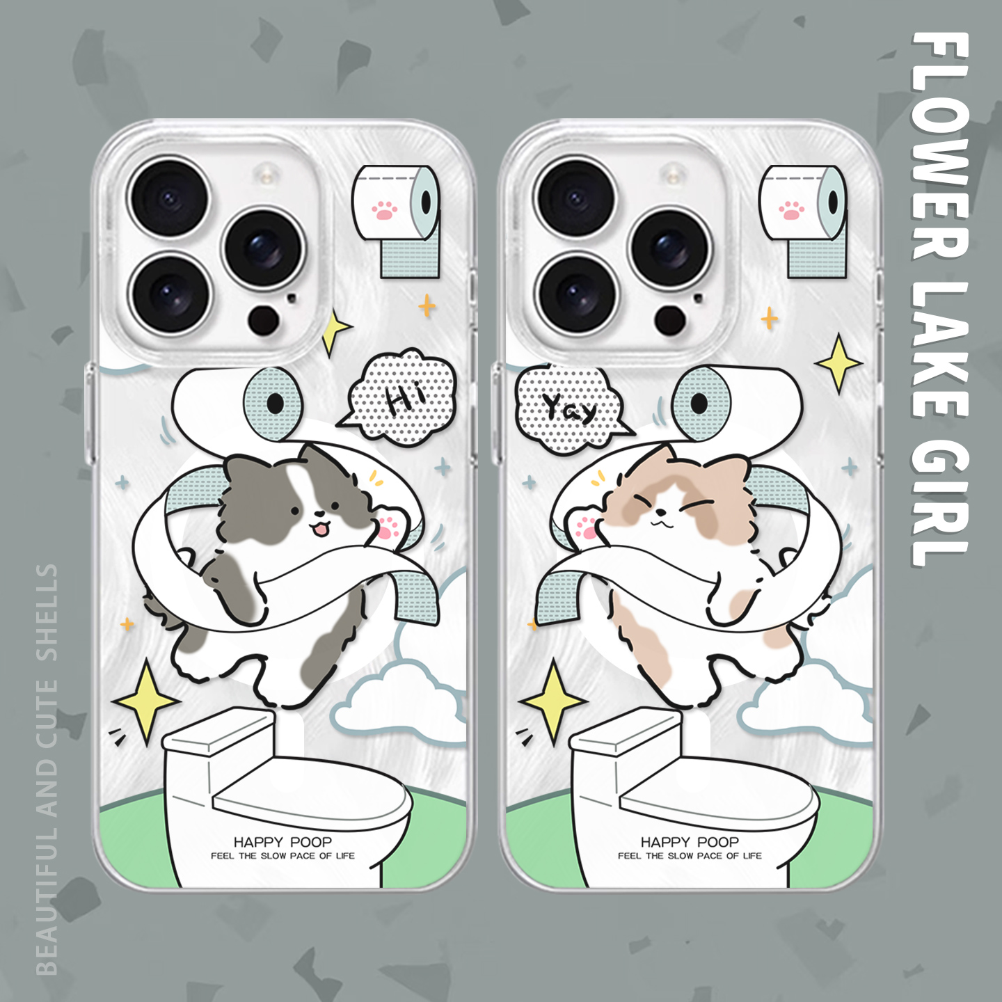 【抽象情侣必入】马桶猫狗手机壳