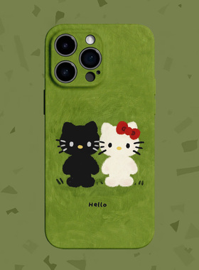 【好搭子】油画可爱猫咪适用iPhone17/16promax手机壳华为P80小米14畅享70vivoS20软iqooneo9苹果15荣耀200