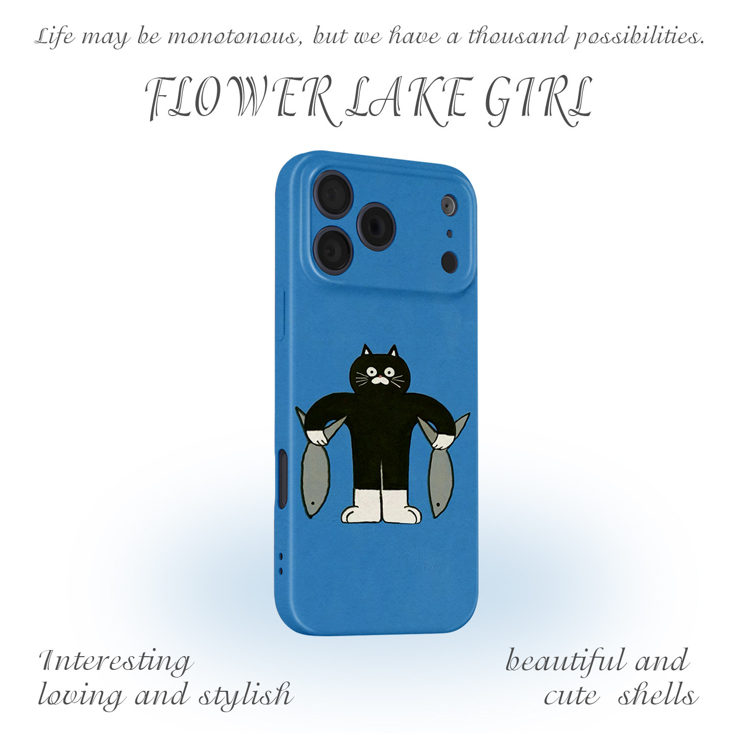 【我的手就是尺】端鱼小猫手机壳