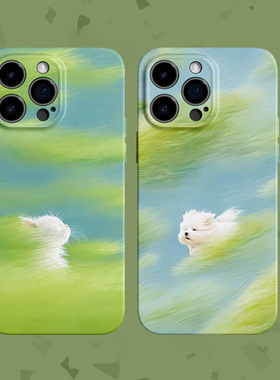 【新鲜空气】吹风猫狗适用iPhone17/16promax手机壳华为pura70小米15/13畅享70情侣vivoS20软iqooneo10苹果13