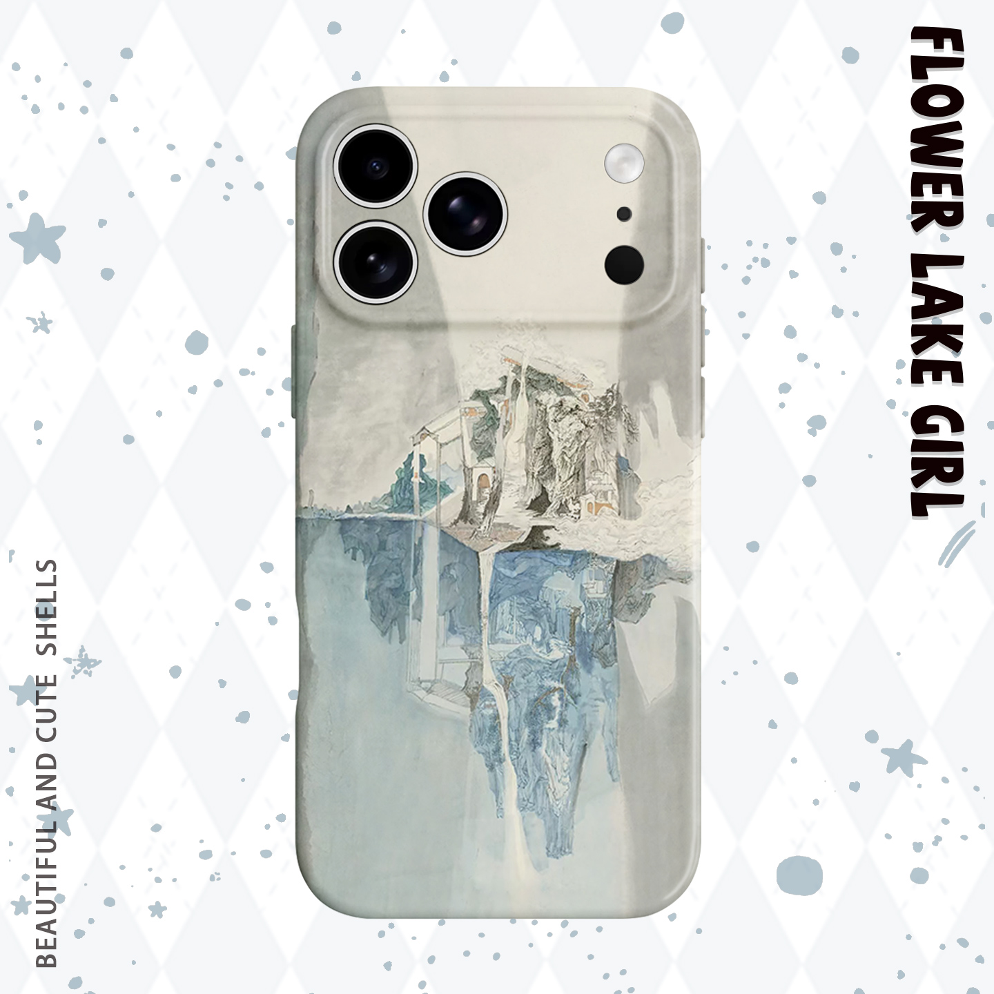 【艺术油画系列】山水倒影手机壳