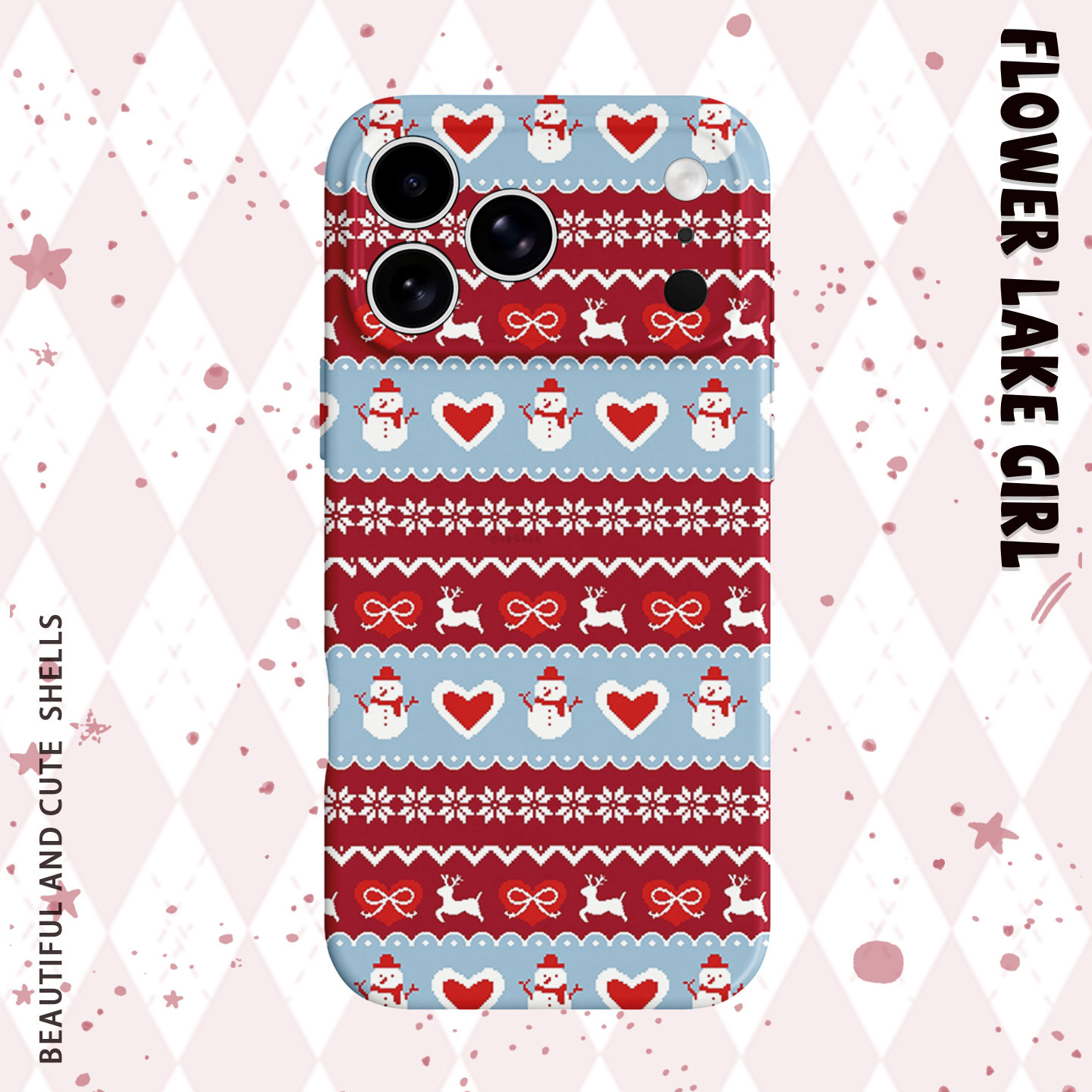 【超适合冬天的】雪人拼接手机壳