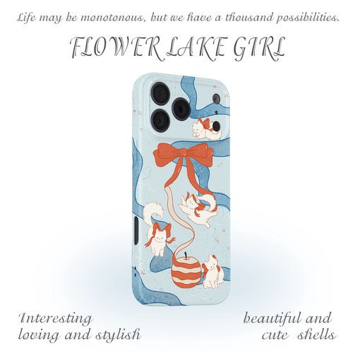 【跳个舞吧~】蝴蝶结猫咪手机壳