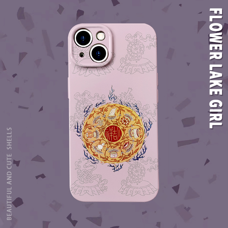 时来运转~国风吉祥福适用iPhone16/15promax手机壳华为mate60菲林硬OPPOr17苹果13/14vivos18软IQOO9一加ACE3