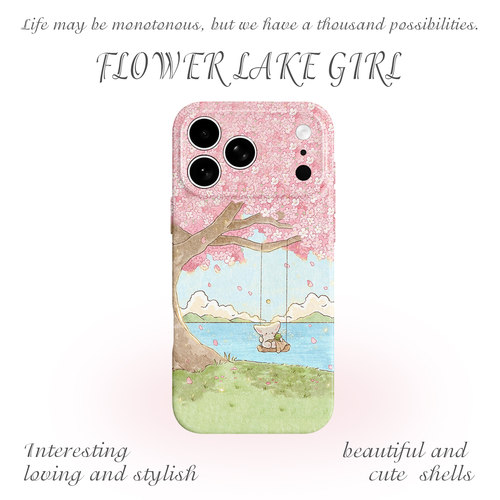 安卓iPhone菲林樱花秋千手机壳