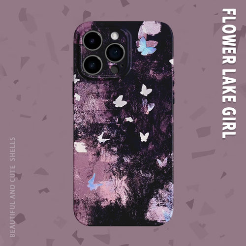 【好漂亮的紫色】复古蝴蝶手机壳