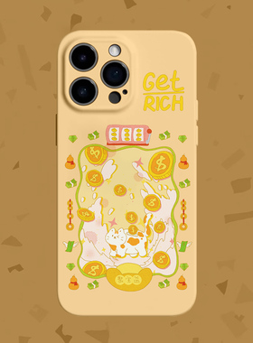 【聚宝盆】发财金币猫咪适用iPhone16/15promax手机壳华为P70Pro苹果13OPPOreon9软vivoS15一加ACE3红米K80