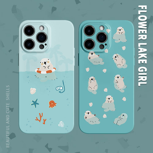 【夏日多巴胺】游泳水獭手机壳