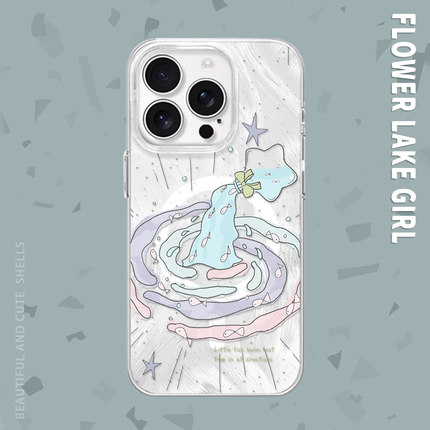 【许愿池】梦幻旋涡星星鱼适用iPhone17/16promax手机壳红米K80磁吸vivoS20华为mete70羽纱一加ACE5小米17
