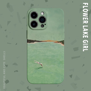 16promax手机壳华为P70苹果13红米k60vivoX100软opporeno12畅享70 艺术跳跃山野适用iPhone17 自由幻想