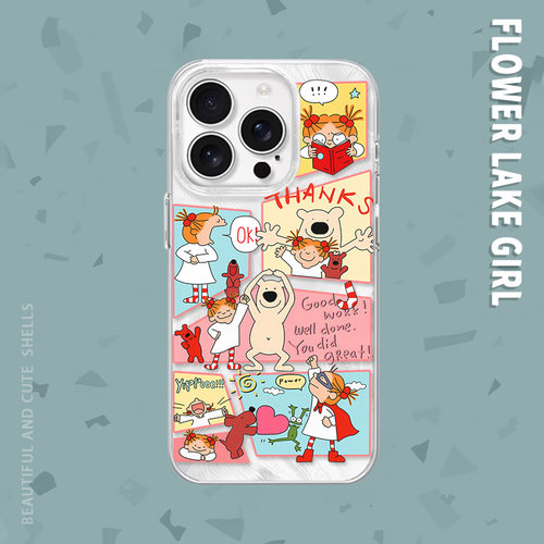 【彩色治愈系】涂鸦女孩手机壳